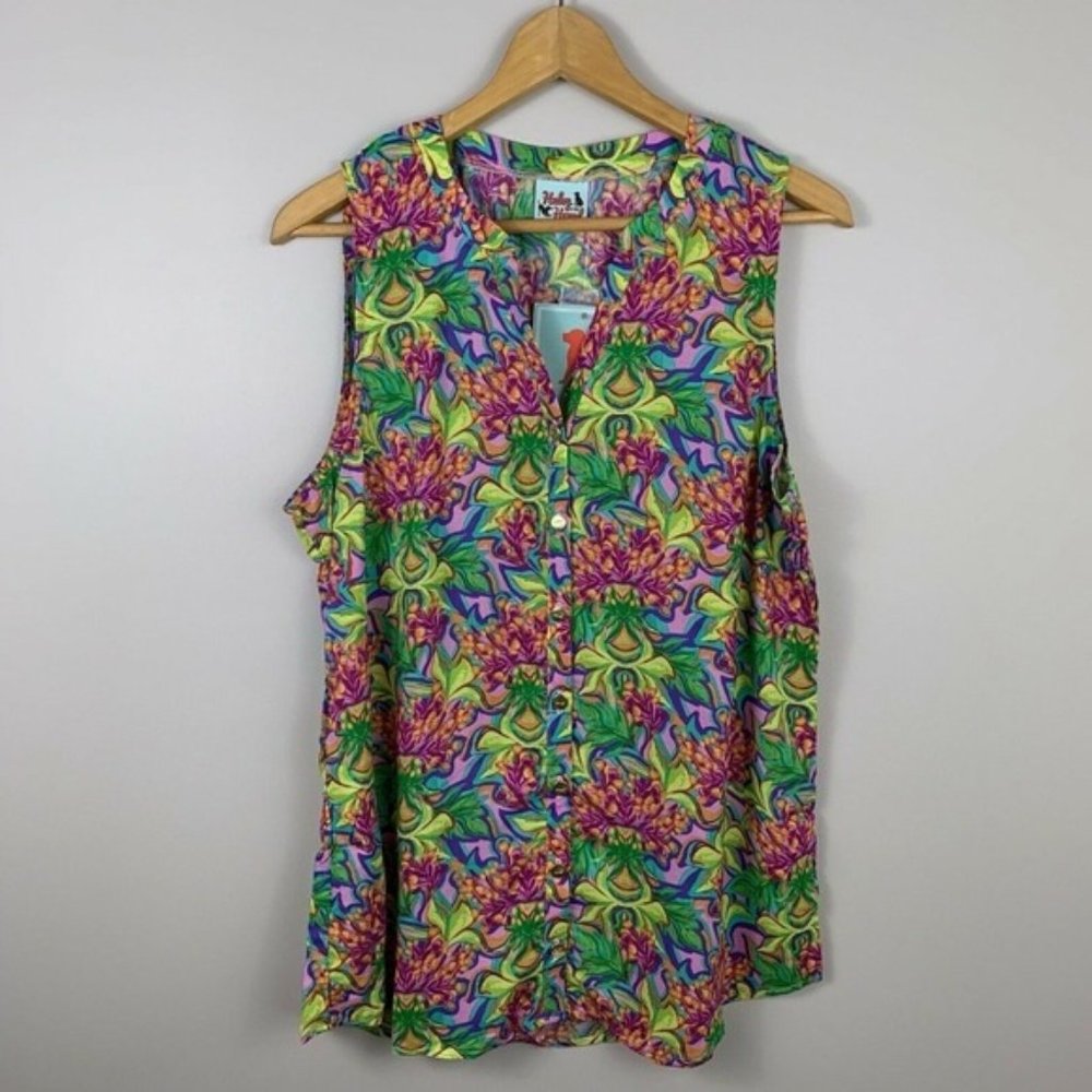 Haley & The‎ Hound Multi Floral Print Stella Top
